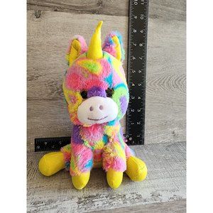 Target MGS Group Unicorn Pink Gold Glitter Sparkle Eyes 2016 Purple Plush Toy 8"